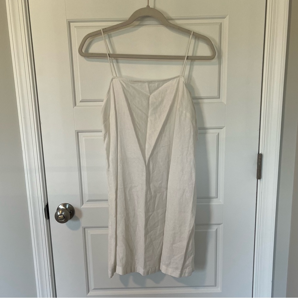 NWT Old Navy White Linen Mini Dress | M